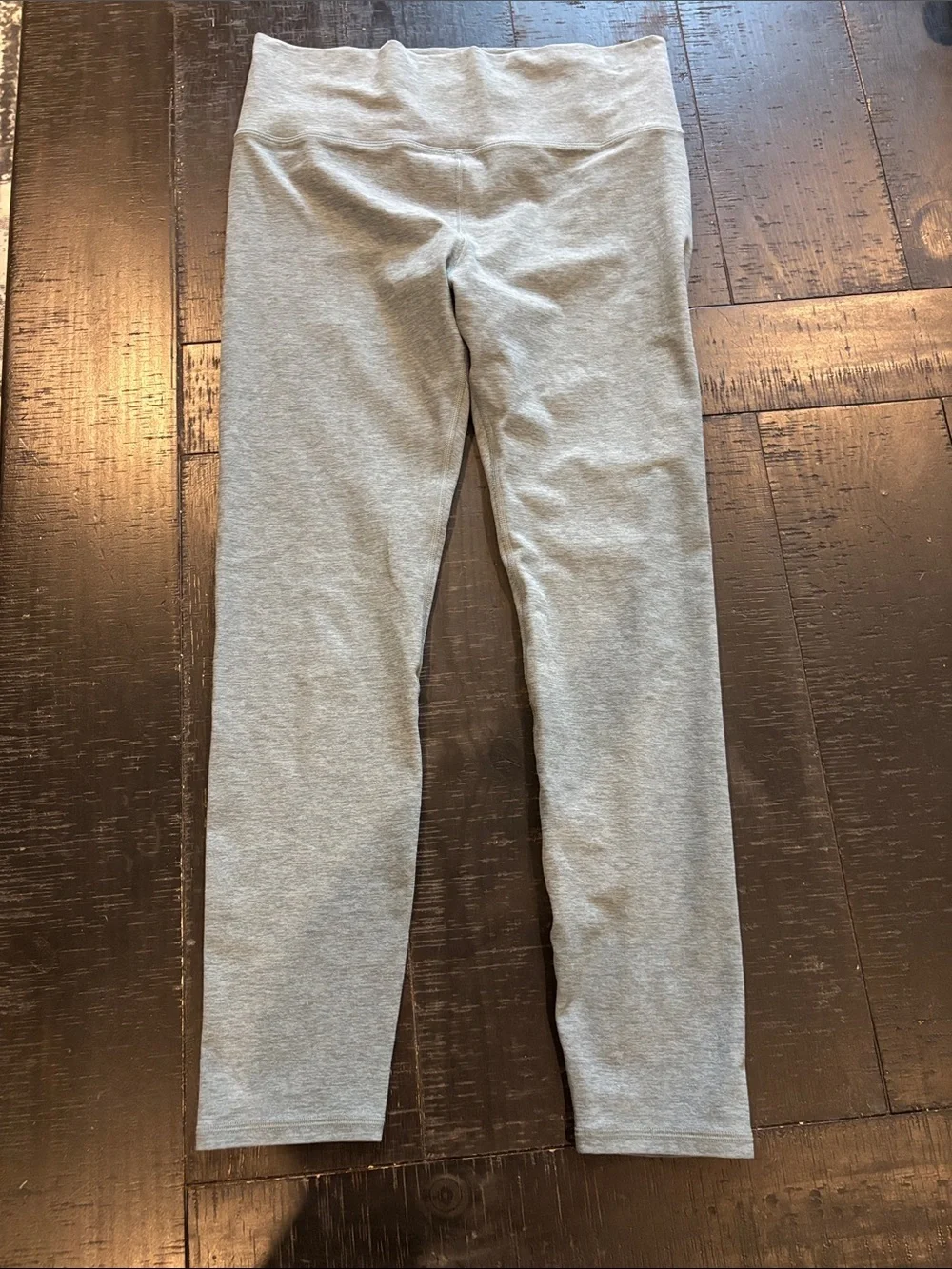 Vuori Blue Heathered Chilled Out Stretch Knit Leggings Size Large Athletic
